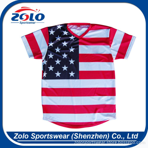 Wholesale professional cheap stripe soccer jersey set uniform custom adult